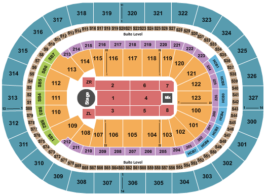 KeyBank Center Zayn Seating Chart